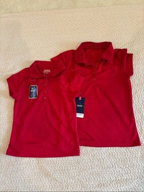 2 Izod Kids Classic Red Polo Shirt